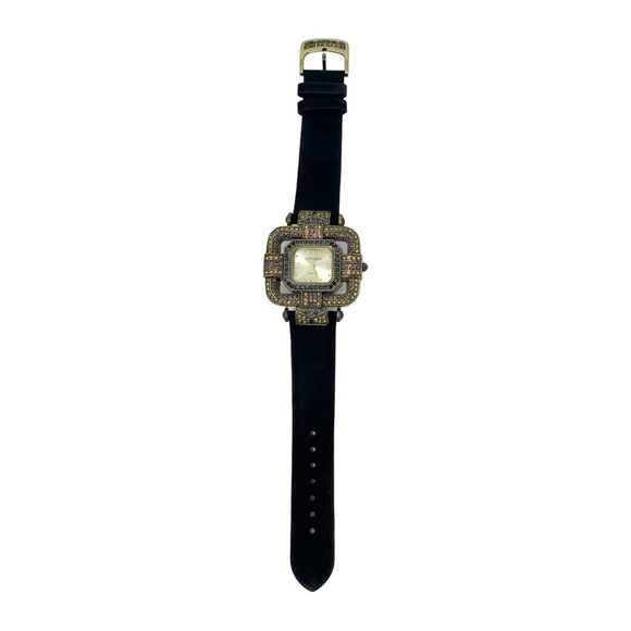 Heidi Daus Art Deco Swarovski Crystal Face Watch main image 5